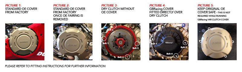 Protector de embrague cubreprotector GBRacing Ducati Panigale V4 R (19-21) 