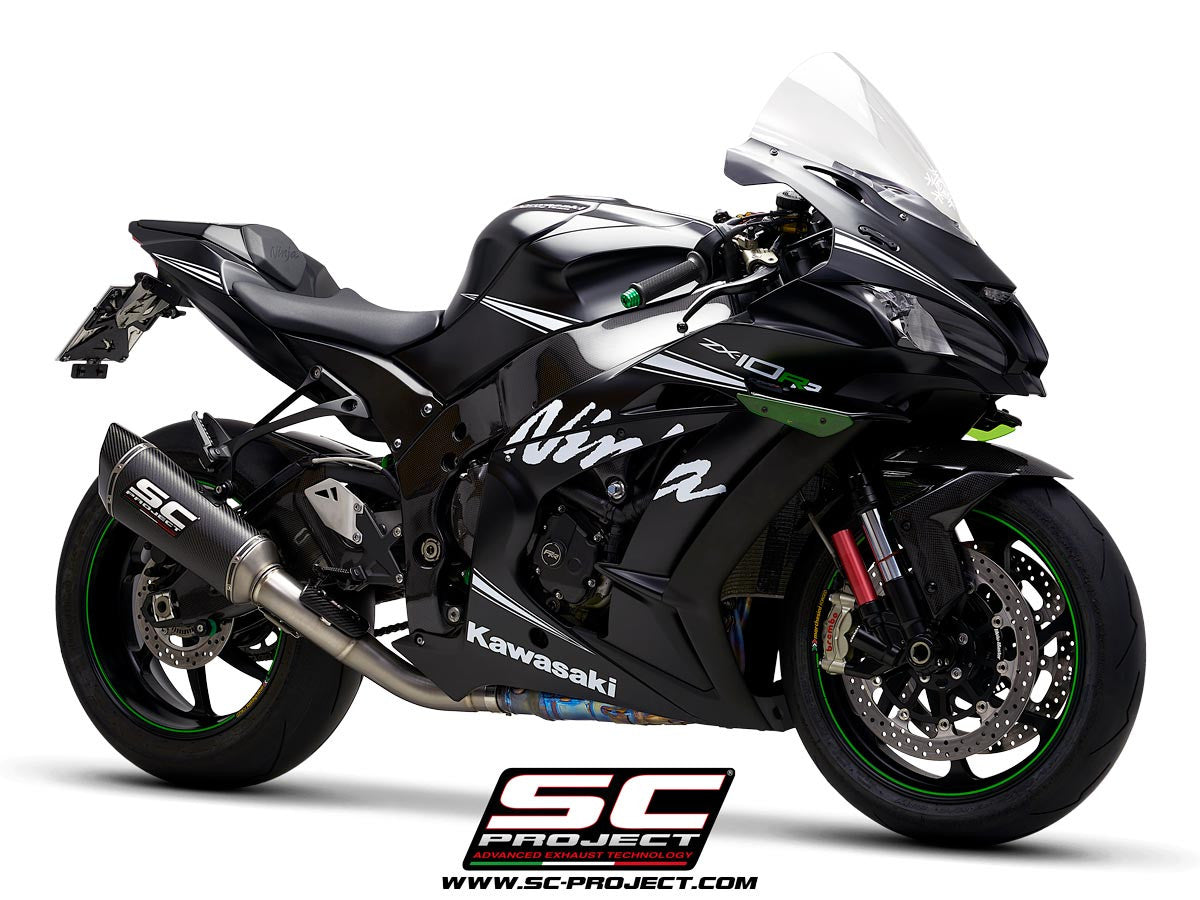 SC-Project Slip-On SC1-R + tubo de reemplazo KAT para Kawasaki ZX-10 R/RR (16-20) K22A-DET91 
