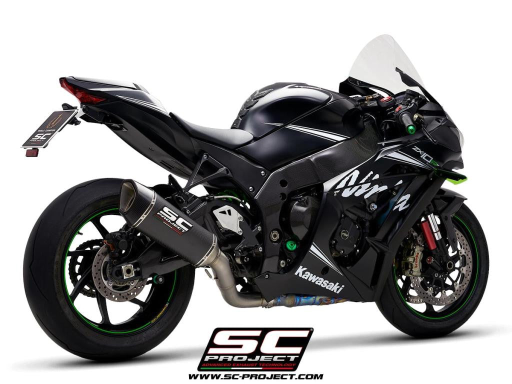 SC-Project Slip-On SC1-R + tubo de reemplazo KAT para Kawasaki ZX-10 R/RR (16-20) K22A-DET91 