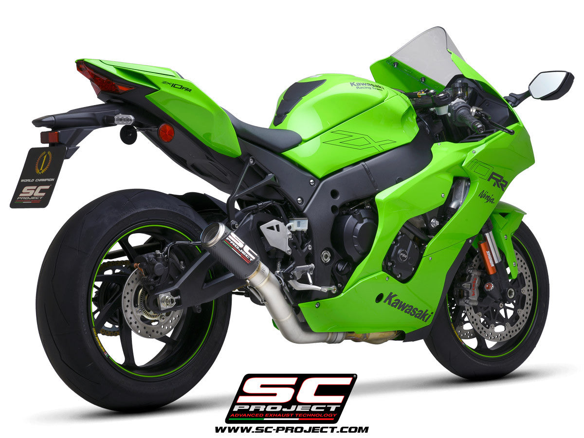SC-Project Slip-On CR-T + tubo de reemplazo KAT para Kawasaki ZX-10 R/RR (21-25) K38A-DET36 