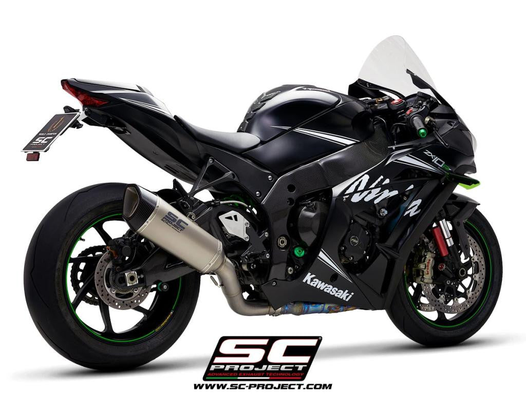 SC-Project Slip-On SC1-R + tubo de reemplazo KAT para Kawasaki ZX-10 R/RR (16-20) K22A-DET91 