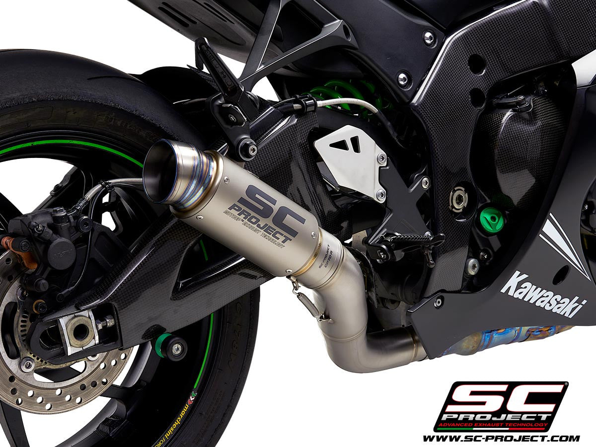 SC-Project Slip-On GP70-R + tubo de reemplazo KAT para Kawasaki ZX-10 R/RR (16-20) K22A-DET70 
