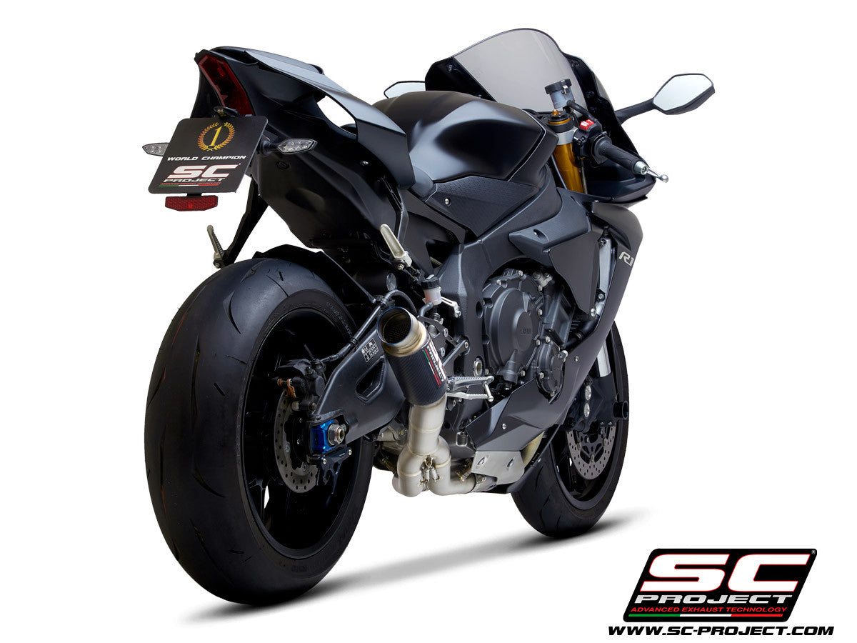 SC-Project Slip-On GP70-R + tubo de reemplazo de catalizador Yamaha YZF-R1/M RN32 (15-16) Y11A-DET70 