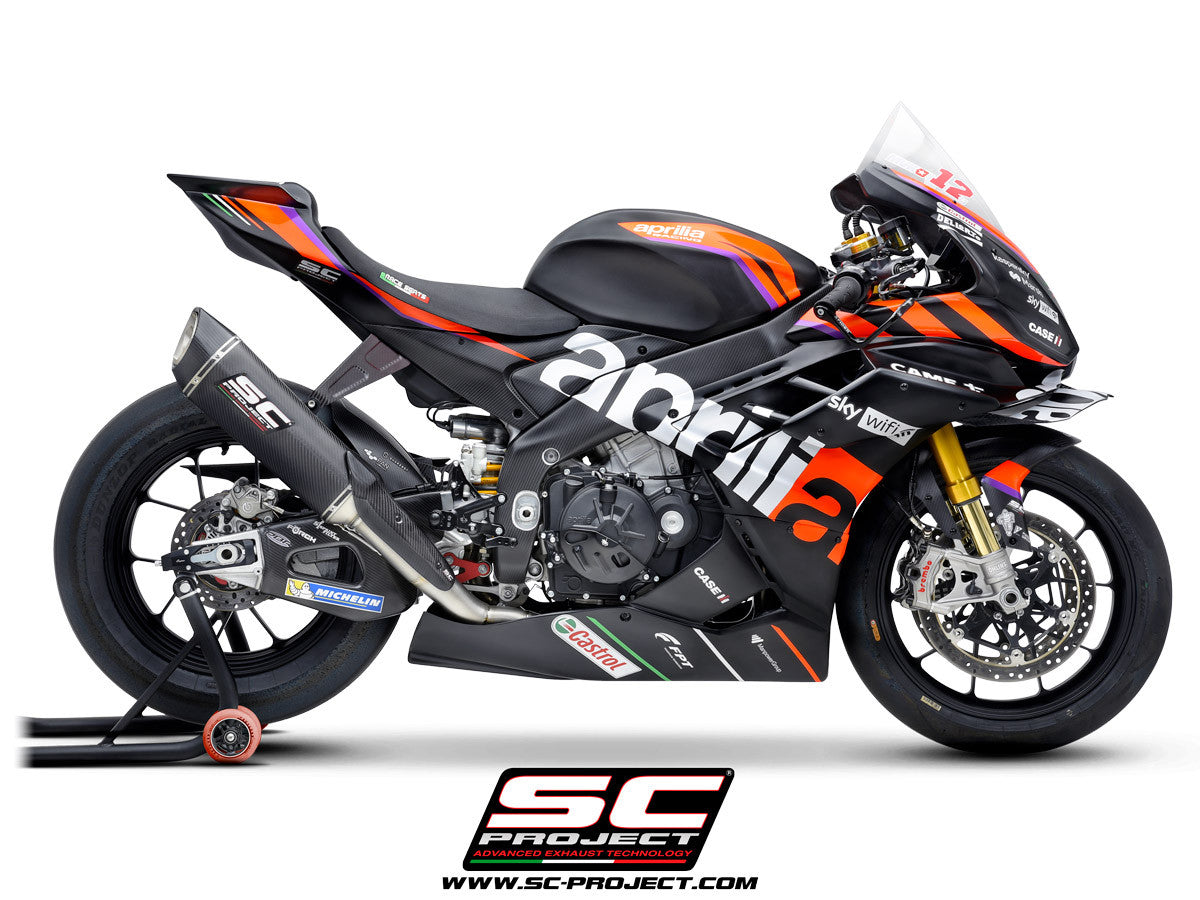 Sistema de escape completo SC-Project Titan SC1-R (350mm) para Aprilia RSV4 1100 Factory (21-25) A27A-TC93C 