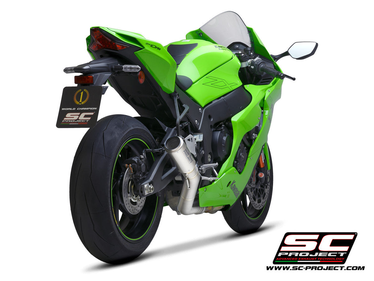 SC-Project Slip-On CR-T + tubo de reemplazo KAT para Kawasaki ZX-10 R/RR (21-25) K38A-DET36 