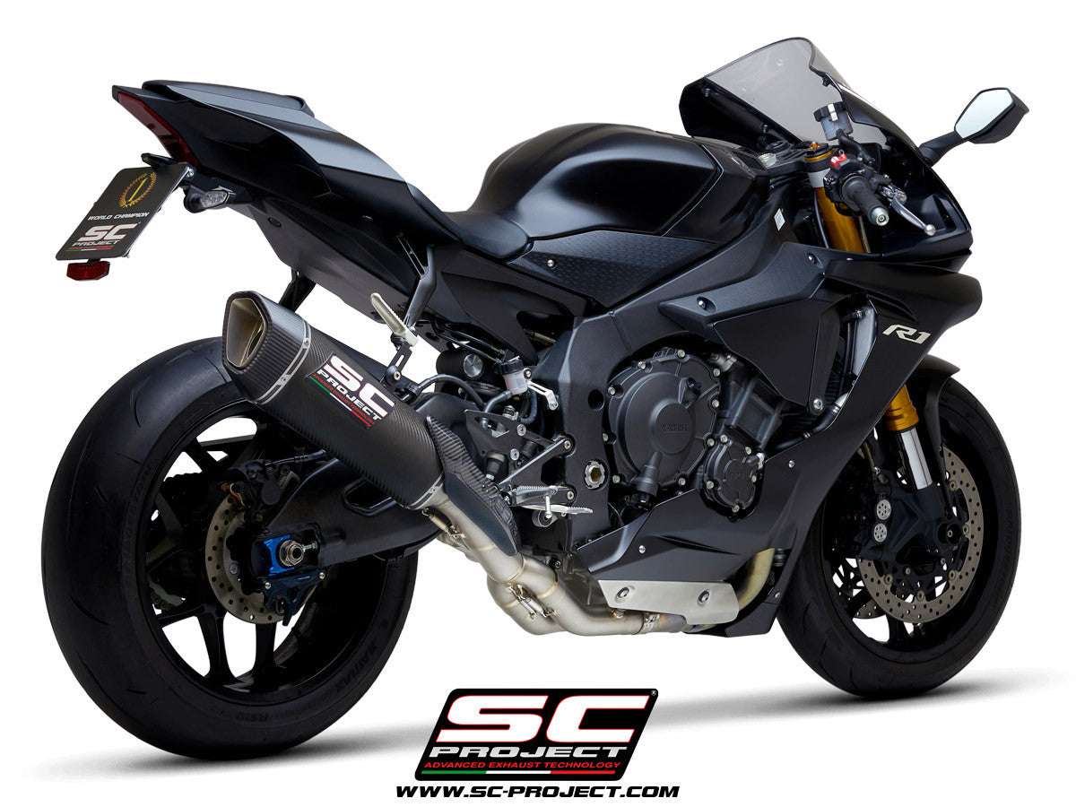 SC-Project Slip-On SC1-R + tubo de reemplazo KAT Yamaha YZF-R1/M RN49 (17-19) 