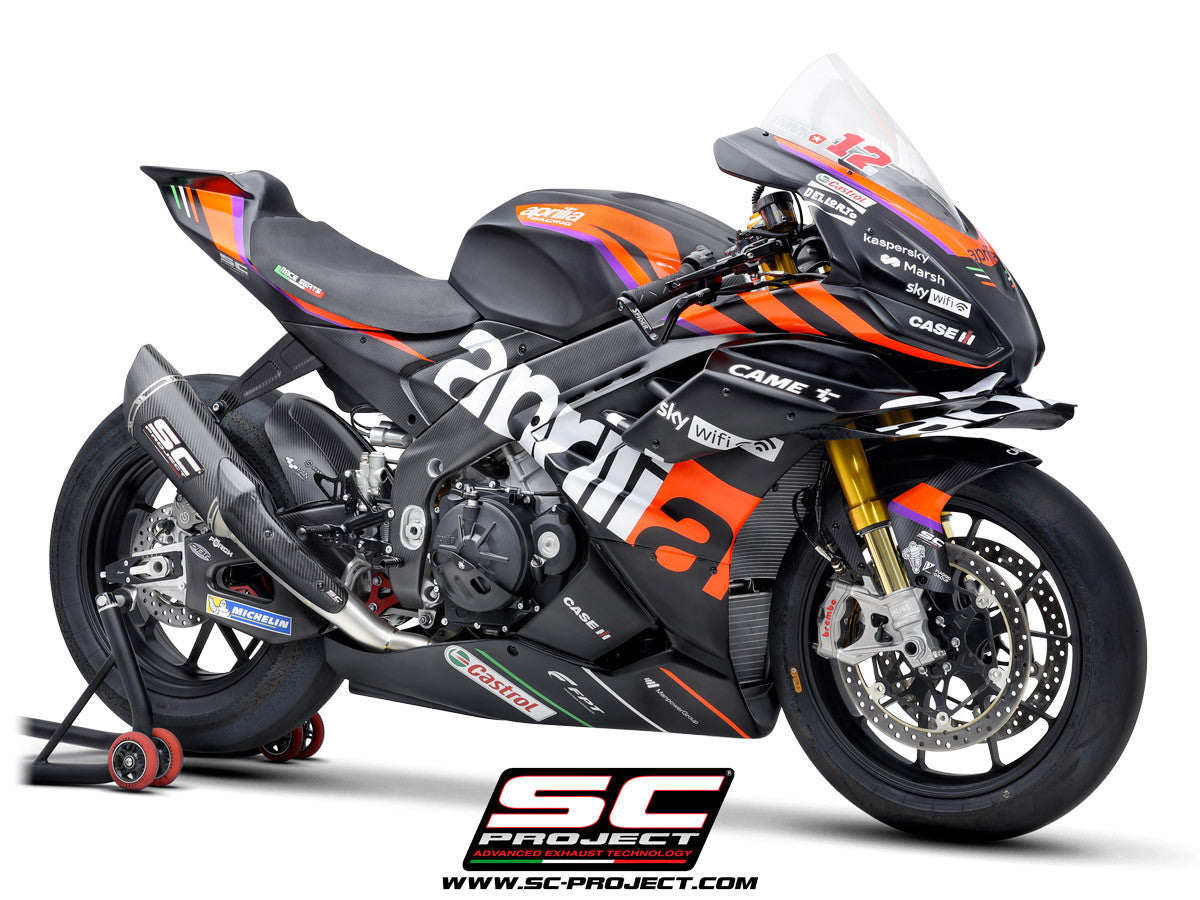 Sistema de escape completo SC-Project Titan SC1-R (250mm) para Aprilia RSV4 1100 Factory (21-25) A27A-TC90C 