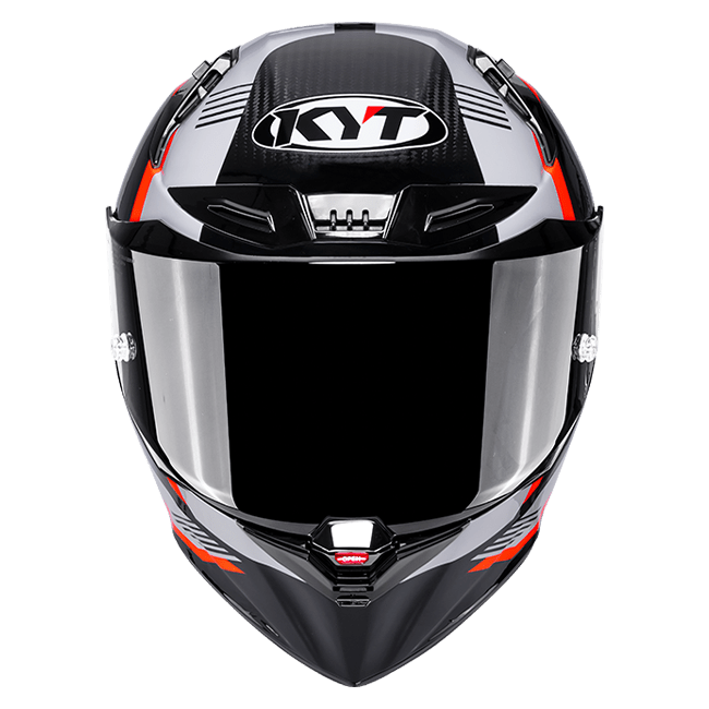 KYT R1R Casco de Carreras Carbono Zona Naranja Y6R10008 