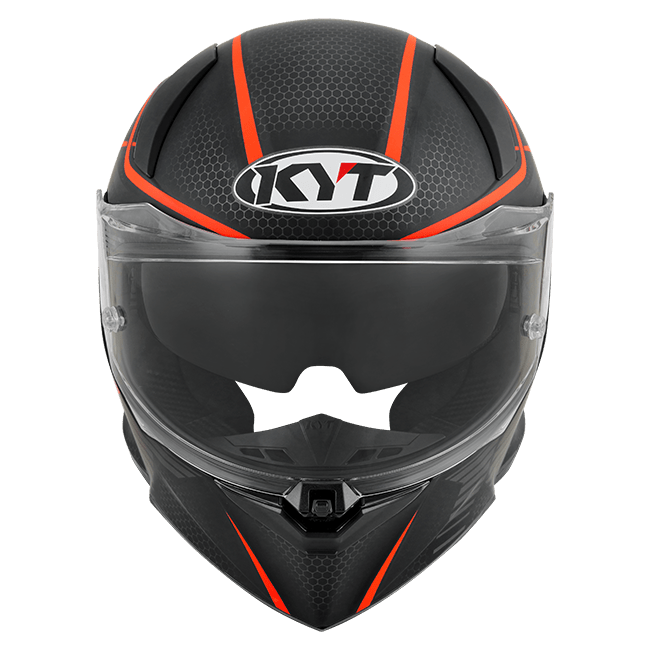 Casco KYT R2R Concept Mate Negro / Rojo Y6R20008 