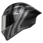 AGV Pista GP RR S Intrepido Matt Carbon/Schwarz/Silber Integral-Rennhelm, Dreiviertelansicht von vorn