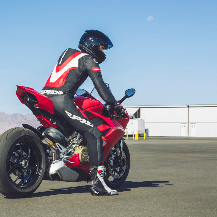 Spidi Laser Pro mono Mono de cuero – Traje de competición perforado | Hombre | Rojo | Y154014 