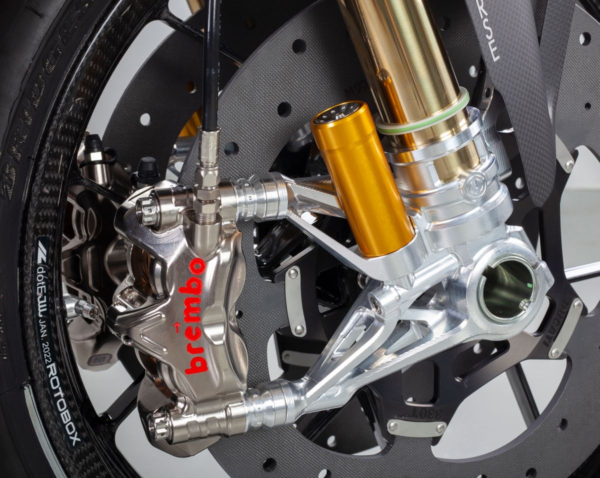 Juego de pie de horquilla CNC de 108 mm "GP Style" Motocorse Ducati Panigale V4/S/R (18-24) 