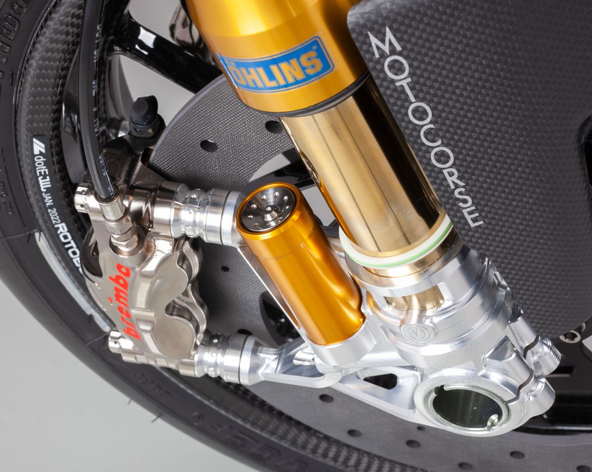 Juego de pie de horquilla CNC de 108 mm "GP Style" Motocorse Ducati Panigale V4/S/R (18-24) 