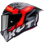 KYT R1R Casco de Carreras Carbono Acelerador Rojo Y6R10003 