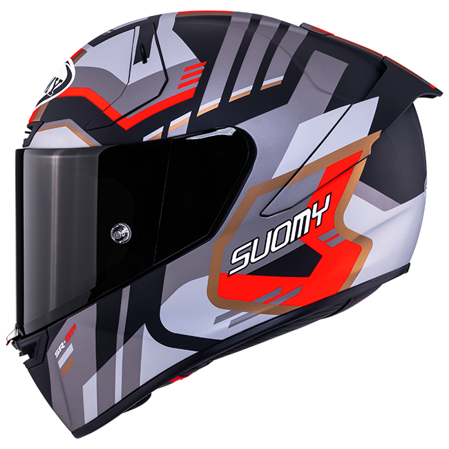 Suomy SR-GP Evo Casco Infrarrojo Mate Gris/Rojo/Negro K6S20025 