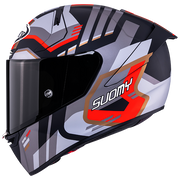 Suomy SR-GP Evo Casco Infrarrojo Mate Gris/Rojo/Negro K6S20025 