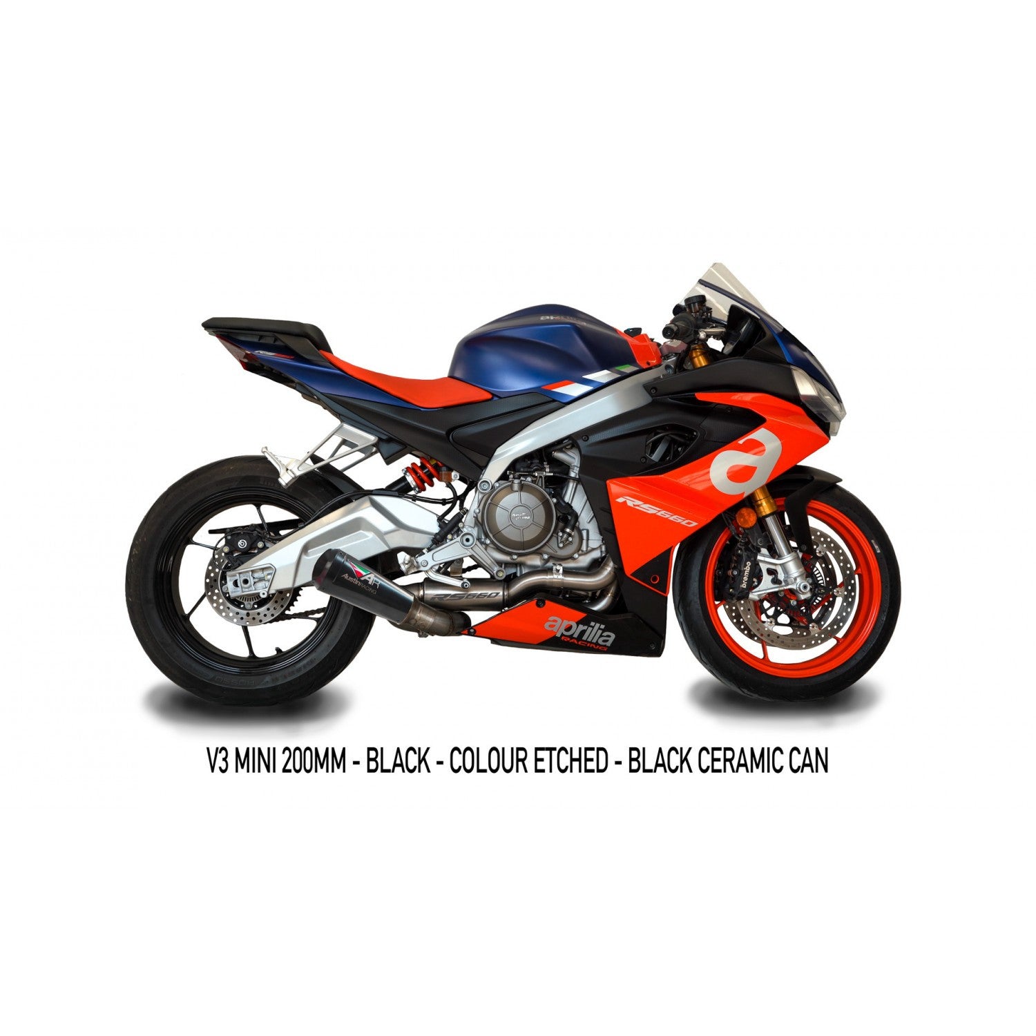 Sistema de escape completo Austin Racing Titanium V3 Mini Aprilia RS 660 (20-25) 