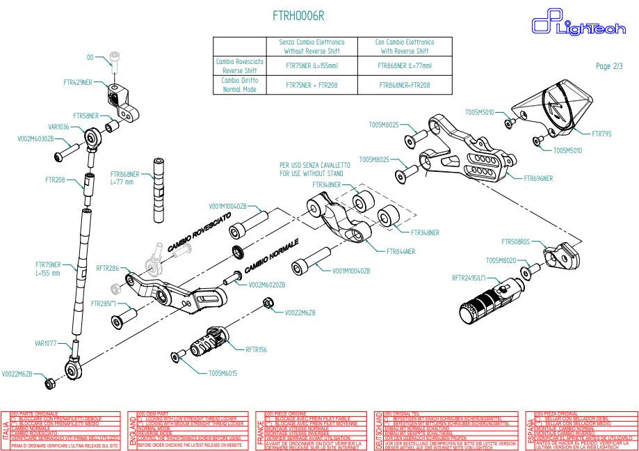 Sistema de escape R LighTech Honda CBR 1000 RR (08-19) FTRHO006R 