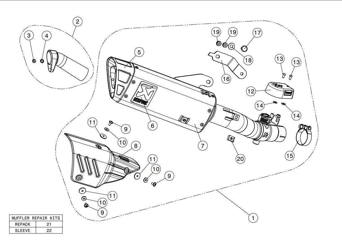 Akrapovic Slip-On Line (Titanio) Yamaha YZF-R6 (08-26) S-Y6SO12-HAPT 