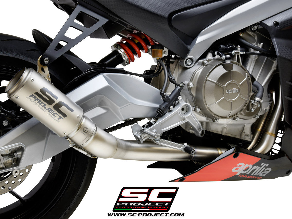 Sistema de escape completo SC-Project Titan 2-1 CR-T para Aprilia RS 660 (20-25) A23A-TC36 