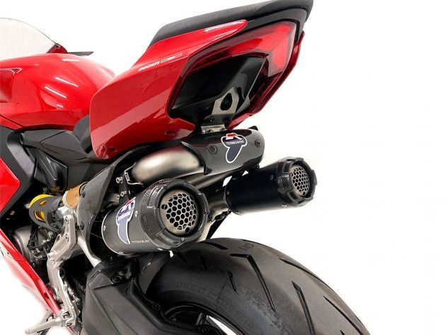 Sistema de escape completo de acero inoxidable Termignoni Replica SBK Ducati Panigale V2 955 (20-24) D22009400INC 
