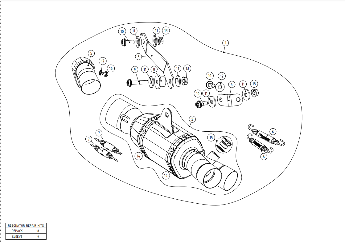Akrapovic tubo intermedio Track Day (acero inoxidable) Yamaha YZF-R6 (08-25) L-Y6SO4/TD/1 