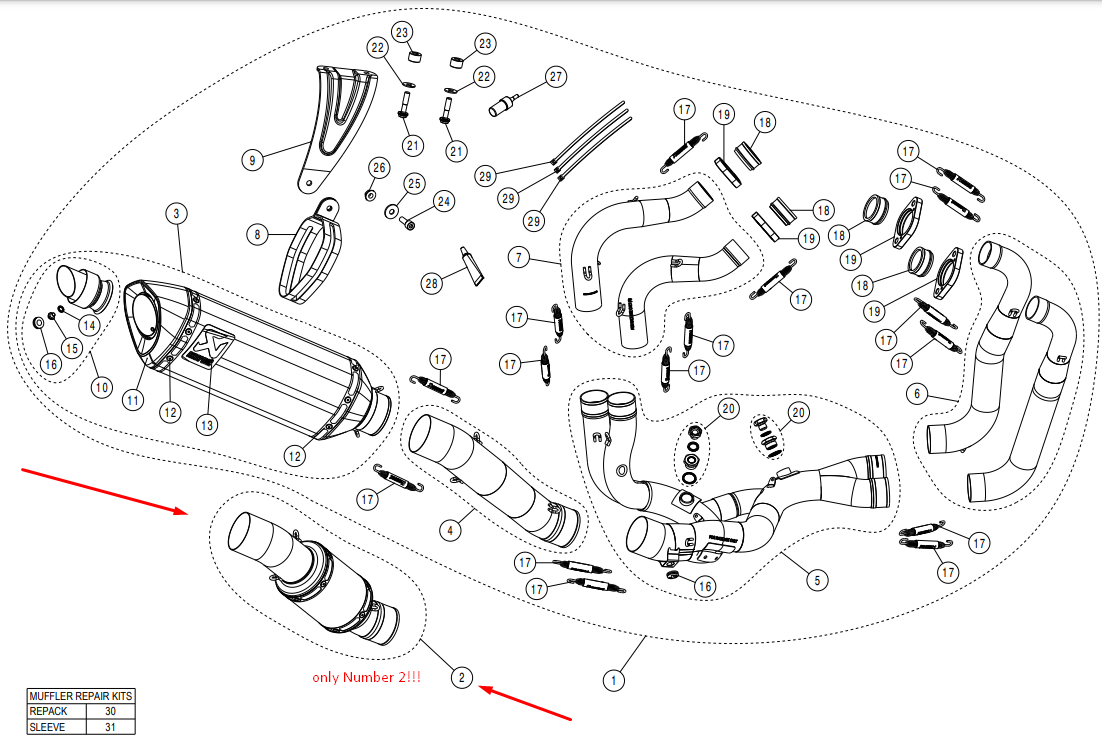 Tubo intermedio Akrapovic (acero inoxidable) Aprilia RSV4/RR/1100 Factory (21-26) L-A10E11/TD 