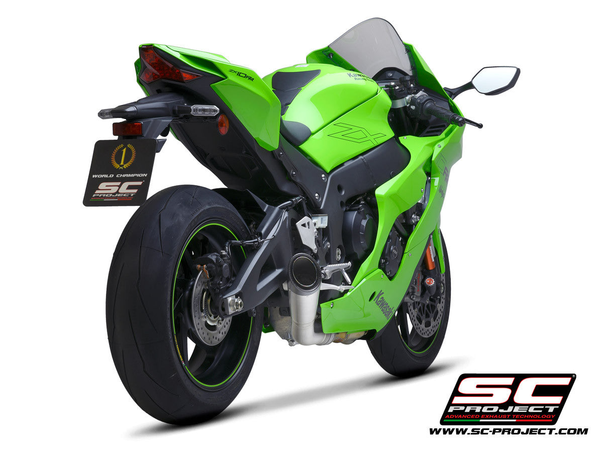 SC-Project Slip-On S1 + tubo de reemplazo KAT Kawasaki ZX-10 R/RR (21-25) K38A-DET41T 